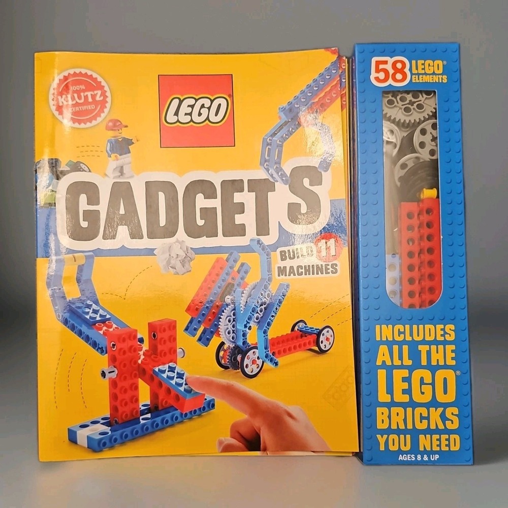 Lego Gadgets Klutz Book & 58 Pieces Kit Build 11 Machines 9781338219630 NEW